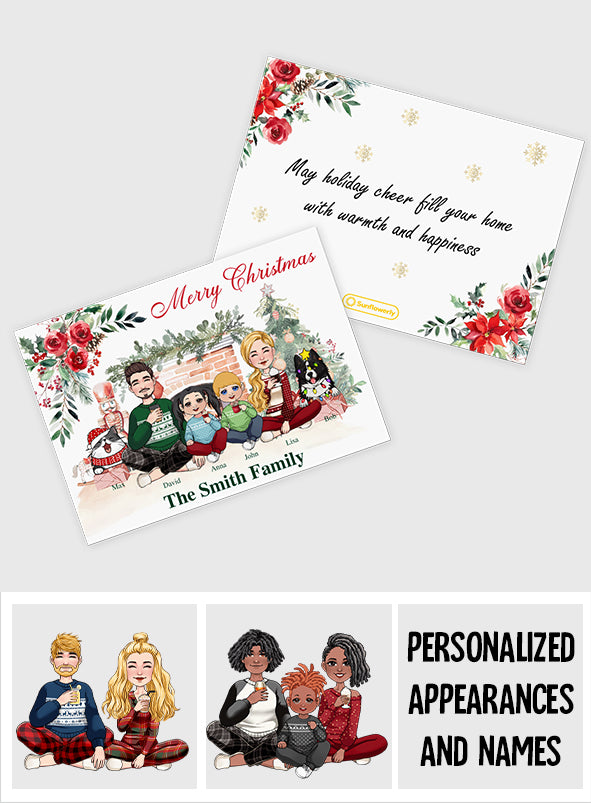 Merry Christmas - Personalized Family Greeting Card