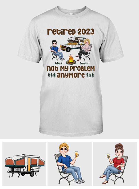 „Nicht mehr mein Problem“ – Personalisiertes T-Shirt und Hoodie für Rentner
