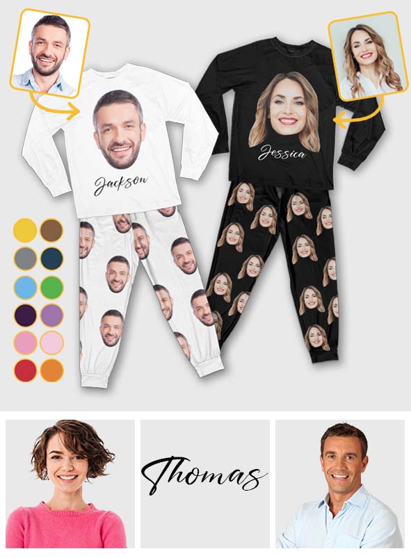 Pyjama mit Fotoaufdruck – Personalisiertes Pyjama-Set