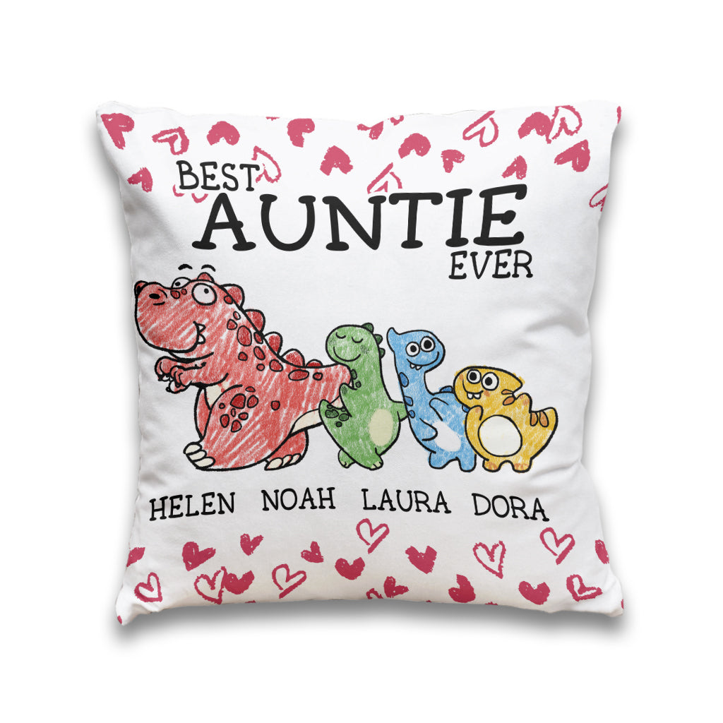 Der beste Mimisaurus aller Zeiten – Geschenk für Oma, Mama, Tante – Personalisiertes Dekokissen