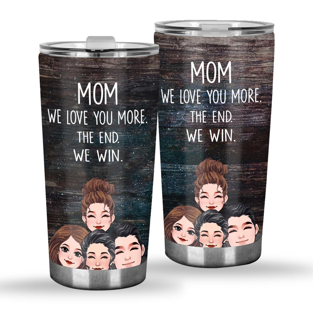 Papa, ich liebe dich mehr – Geschenk für Papa, Oma, Opa, Mama, Onkel, Tante – Personalisierter Trinkbecher