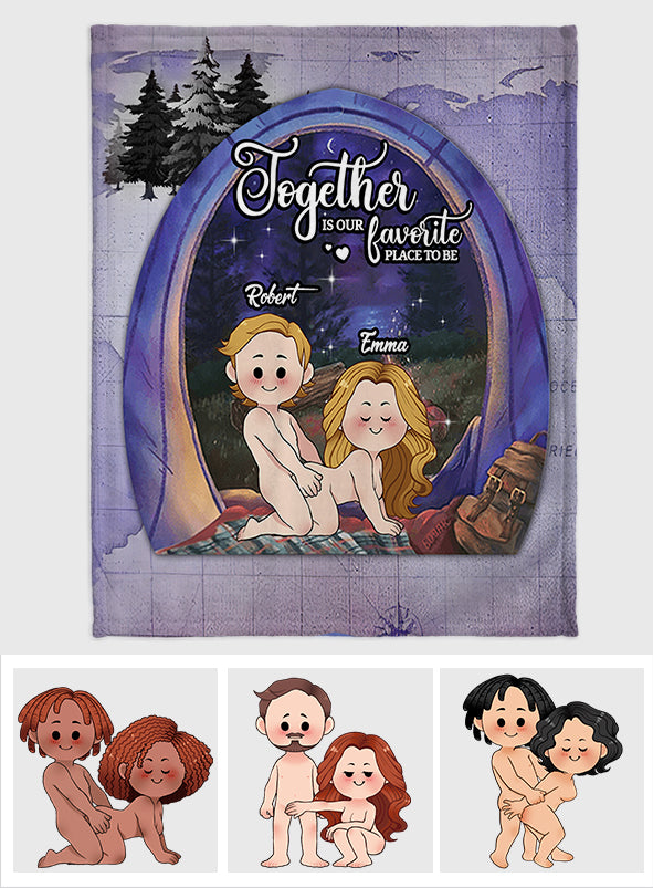 Gemeinsam sind wir am liebsten – personalisierte Campingdecke