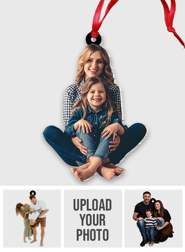 Individuelles Familienfoto von Mutter und Tochter – Personalisierter Mutterschmuck