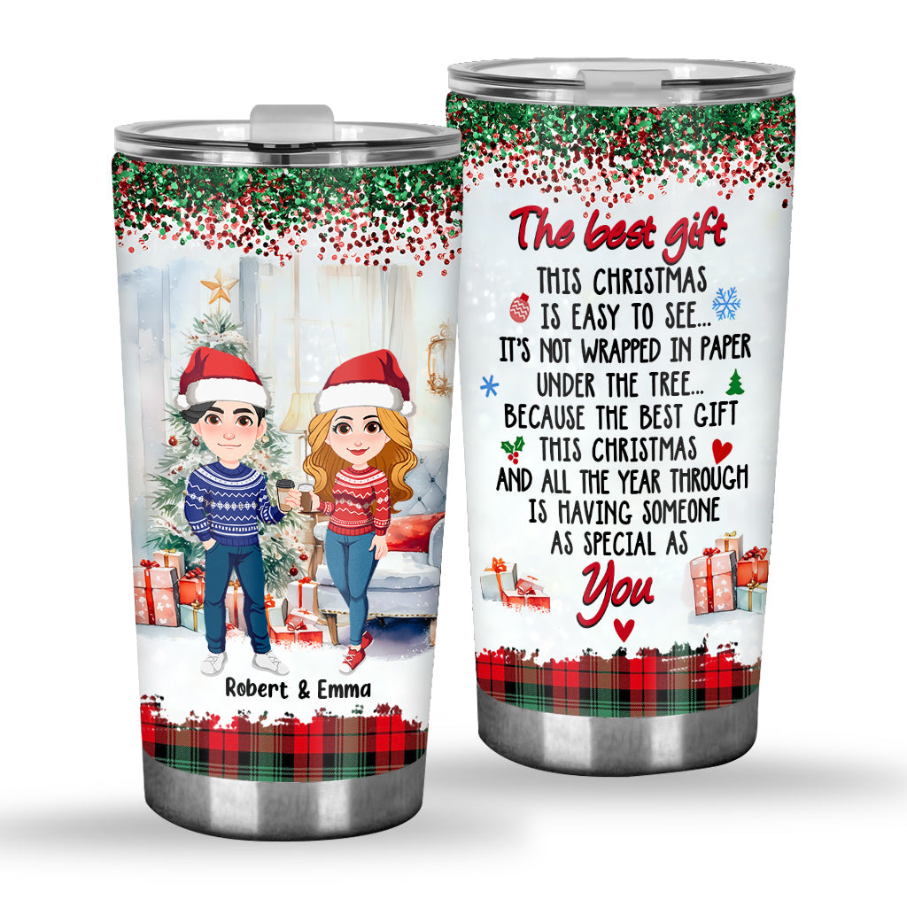 The Best Gift This Christmas - Personalized Couple Tumbler