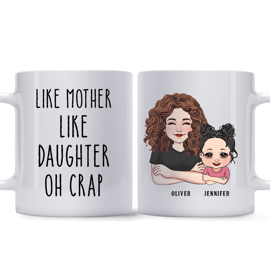 Wie der Vater, so der Sohn – Geschenk für Papa, Vater, Sohn – Personalisierte Tasse