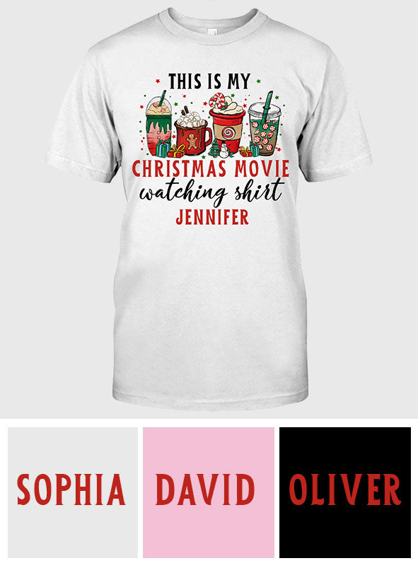 Das ist mein Weihnachtsfilm-Shirt – personalisiertes Weihnachts-T-Shirt und Hoodie