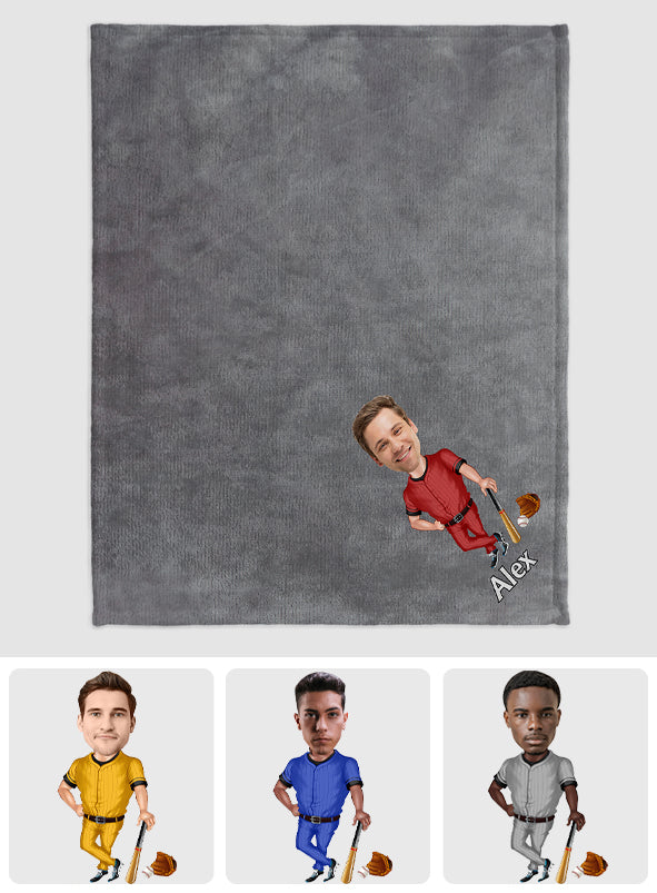 Liebe zum Sport – Personalisierte Baseballdecke