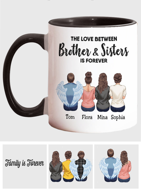 Family Is Forever - Personalized Family Accent Mug