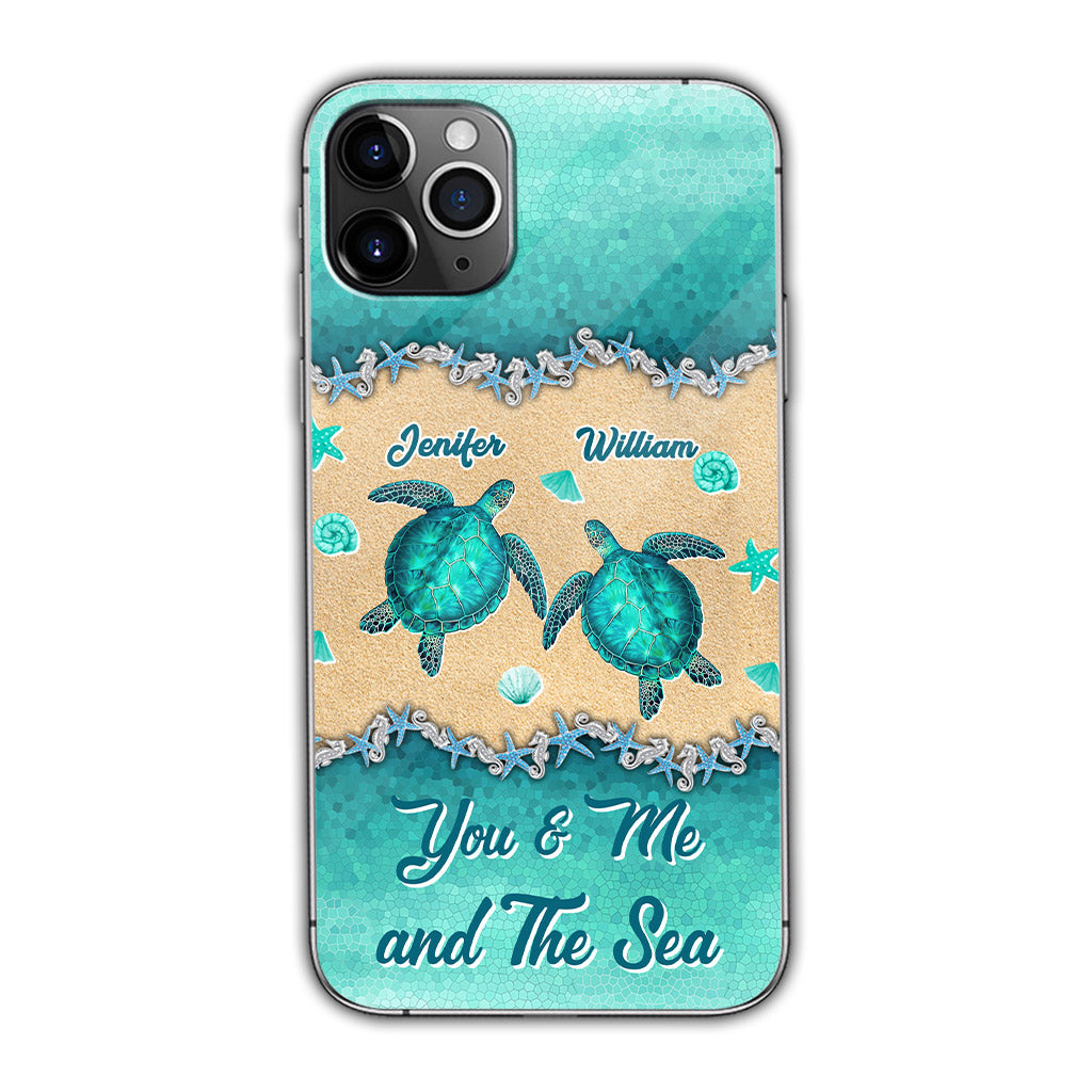 Salty Lil' Beach - Personalized Turtle Phone Case