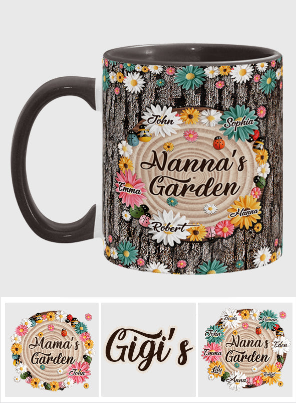Nana's Garden - Personalized Grandma Accent Mug