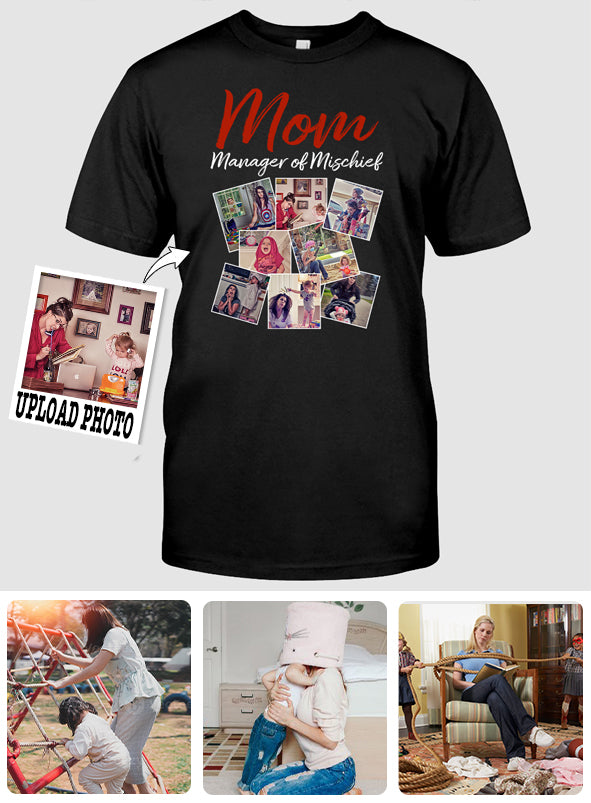 Mama, die für Chaos sorgt – Personalisiertes Mutter-T-Shirt und Hoodie