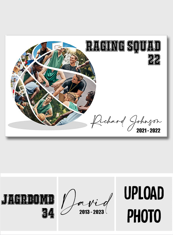 Liebe Basketball – Personalisierte Basketball-Leinwand und Poster