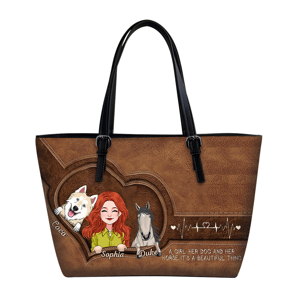 Was für ein schönes Ding – personalisierte Tasche aus Pferdeleder