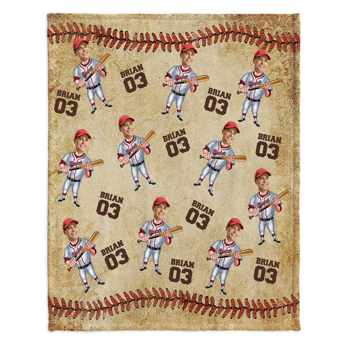 My Baseball Blanket - Personalized Baseball Blanket