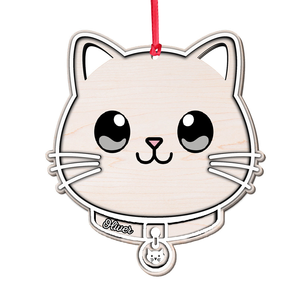 Miau-Weihnachten – Personalisierter Katzenanhänger