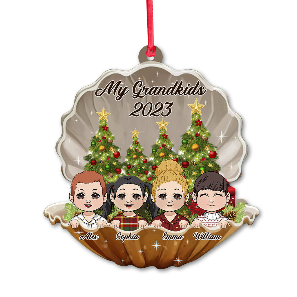 Meine Enkelkinder – Personalisierter Oma-Weihnachtsbaumschmuck