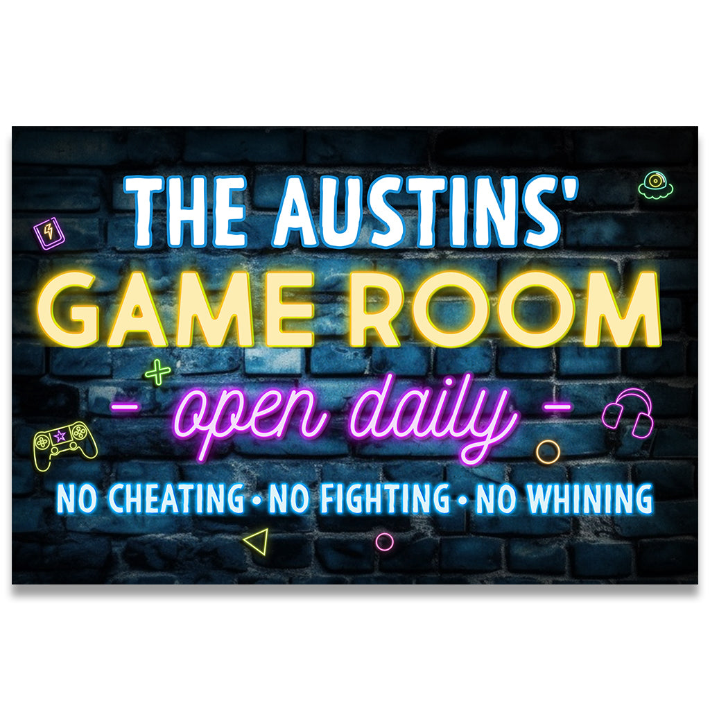 Spielzimmer – Personalisierte Videospiel-Fußmatte