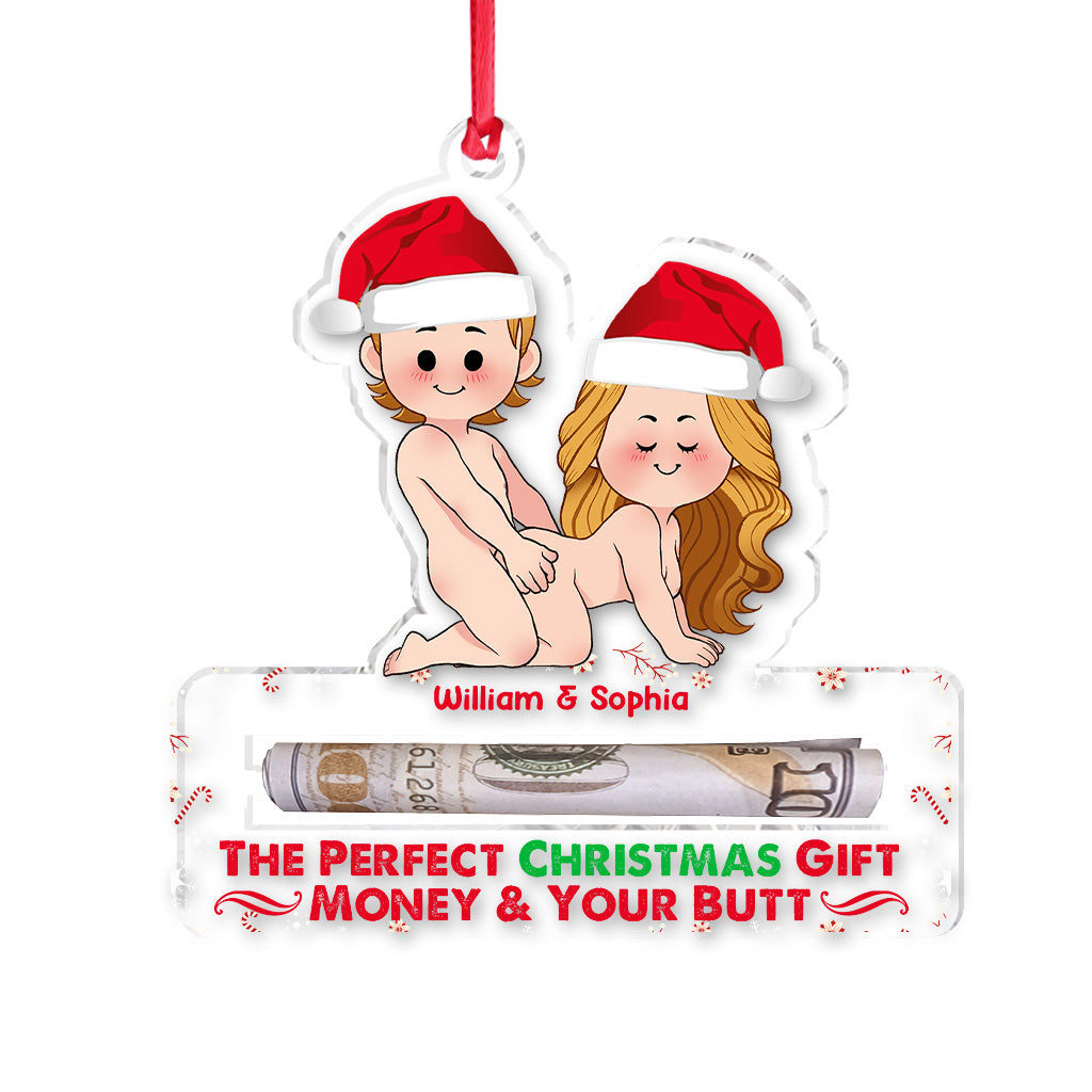 Das perfekte Weihnachtsgeschenk – Personalisierter transparenter Weihnachtsschmuck für Paare