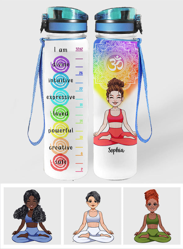 Love Yoga - Personalized Yoga Water Tracker Bottle