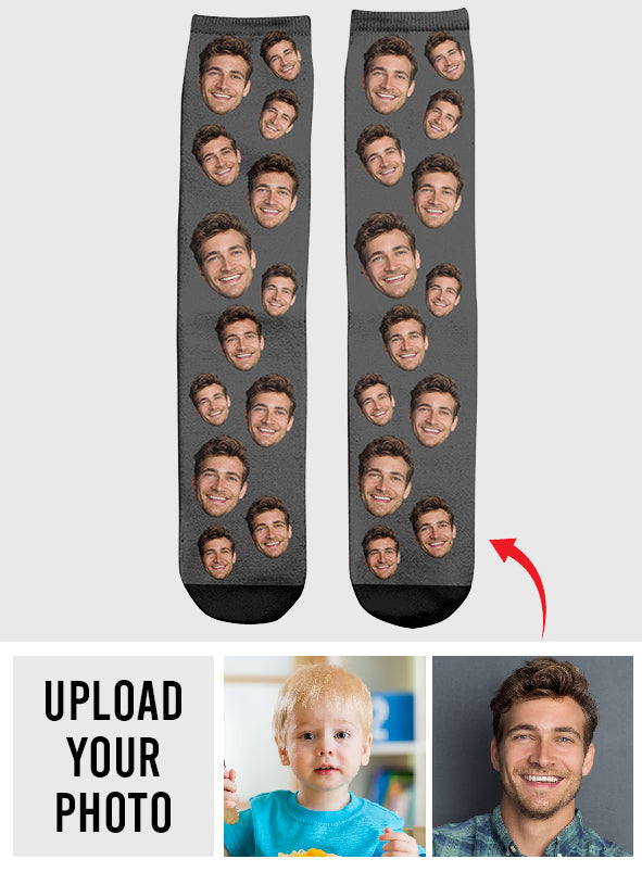 Individuell gestaltete Socken für Onkel