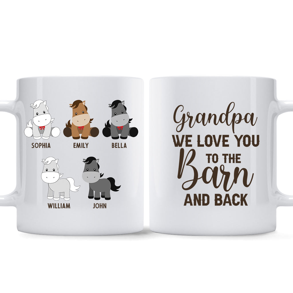 Daddy's Little Ponies – Pferdegeschenk für Papa, Opa, Ehemann, ihn – Personalisierte Tasse