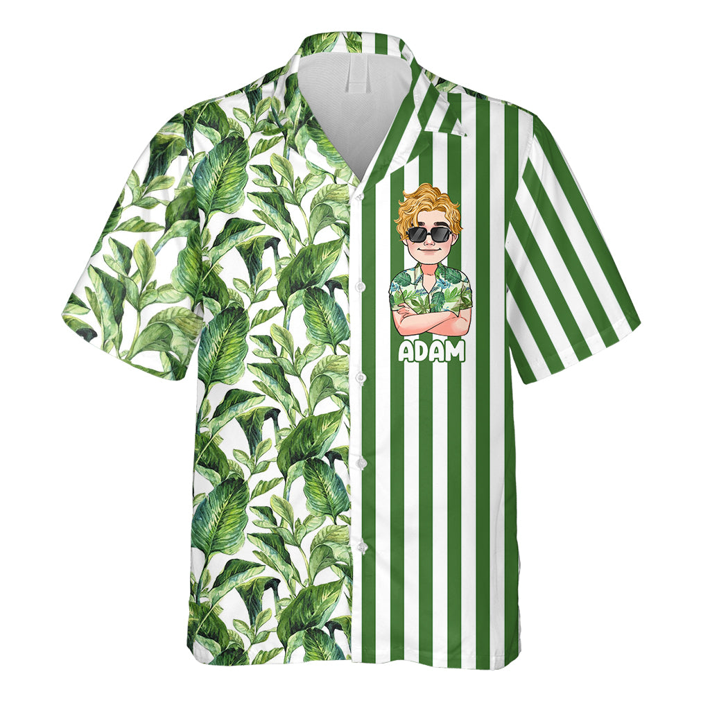 Das Leben ist schöner am Strand – Personalisiertes Hawaiihemd für Meeresliebhaber