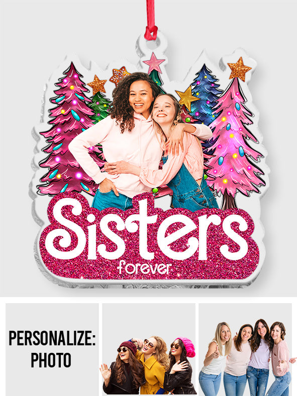 Schwester für immer – Geschenk für eine Freundin – Personalisierter transparenter Schmuck