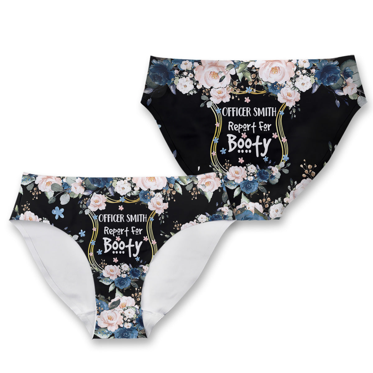 Polizeibericht für Beute - Personalisierte Slips für Polizistinnen