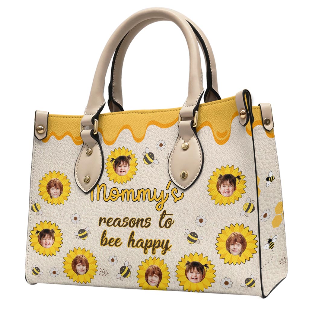 Nana's Reasons – Geschenk für Oma und Mama – Personalisierte Lederhandtasche