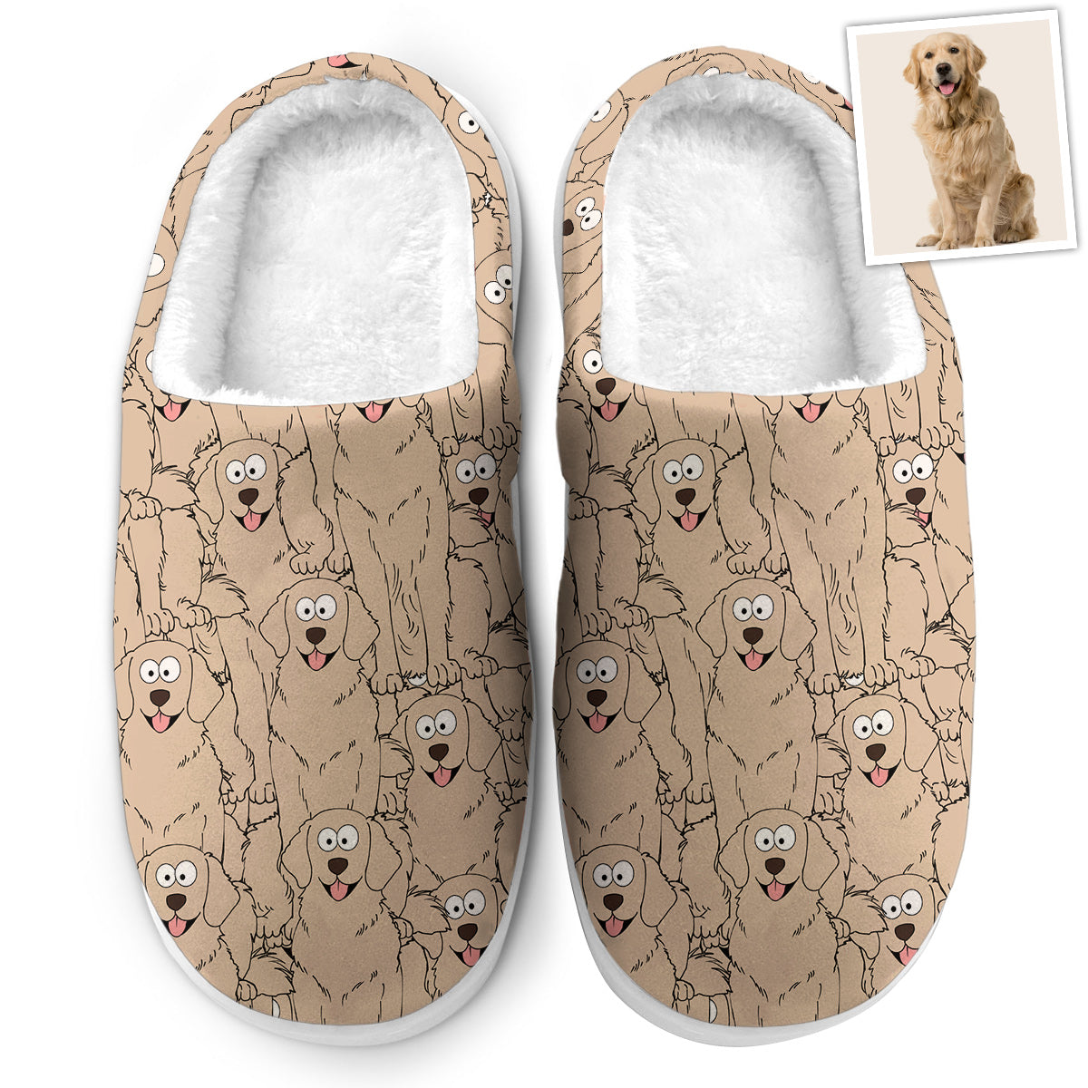 Funny Dog Cat Faces For Pet Lovers - Personalized Cat Slippers
