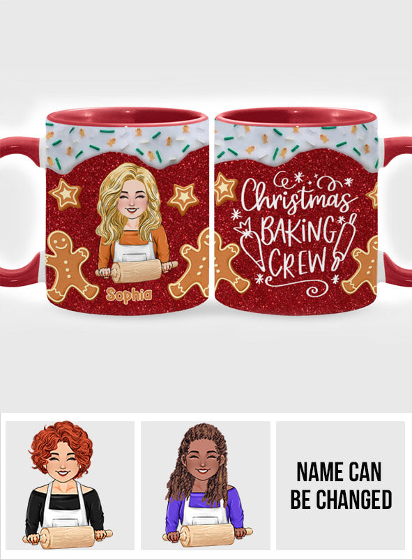 Weihnachtsbäckerteam – Personalisierte Backtasse
