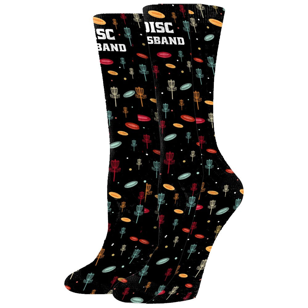 Disc Daddy – Disc-Golf-Geschenk für Papa, Oma, Opa, Mama – Personalisierte Socken
