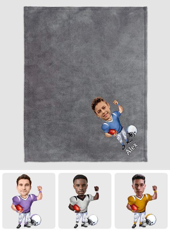 Liebe zum Sport – Personalisierte Fußballdecke