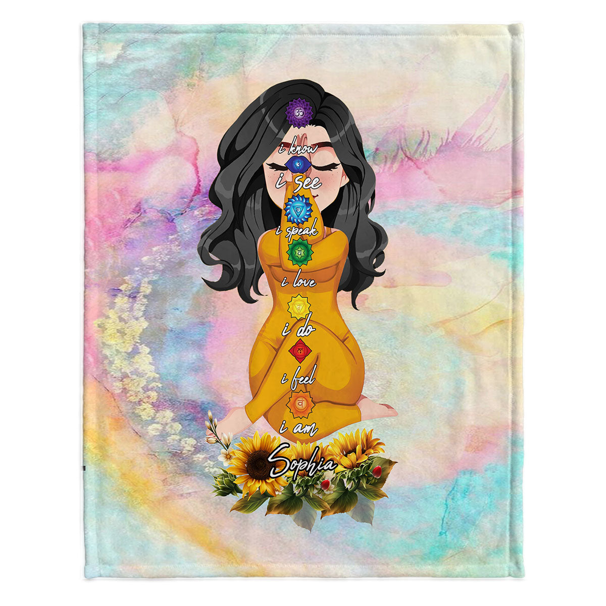 Lass den Scheiß los – personalisierte Yogadecke