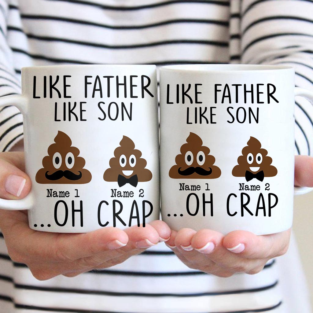 Wie die Mutter, so die Tochter – Geschenk für Mama, Tochter, Sohn, Papa – Personalisierte Tasse