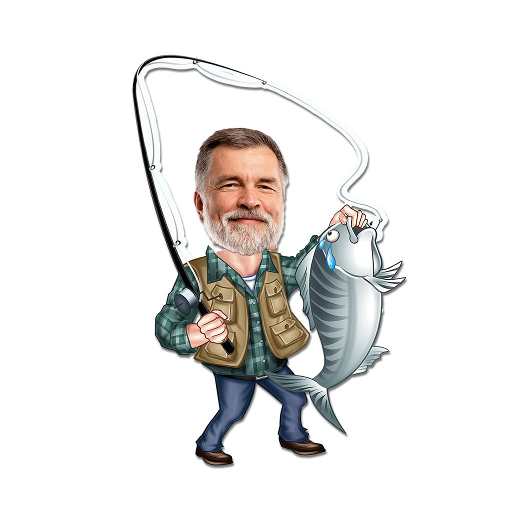 Love Fishing - Personalized Fishing Decal Full