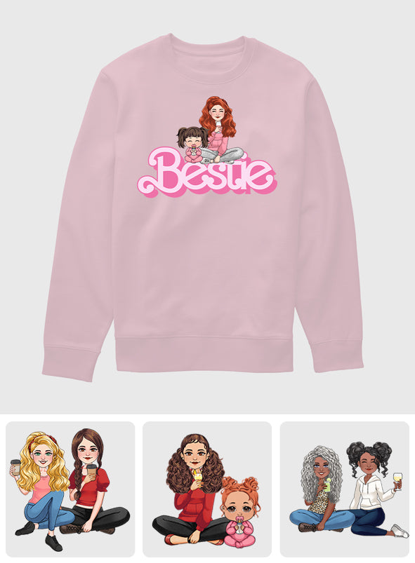 Beste Freundinnen, Mama und Töchter – Personalisiertes Mutter-T-Shirt und Hoodie