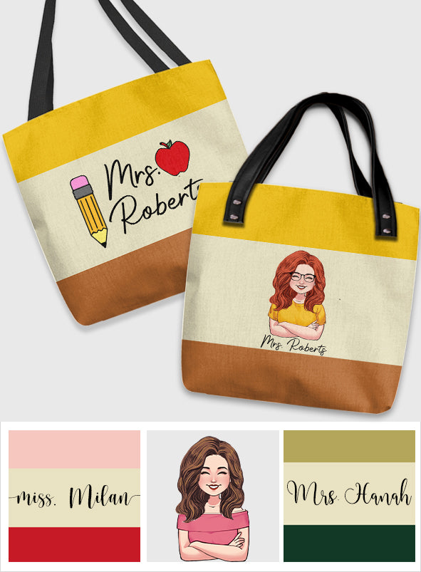 Eine großartige Lehrerin – personalisierte Lehrertasche