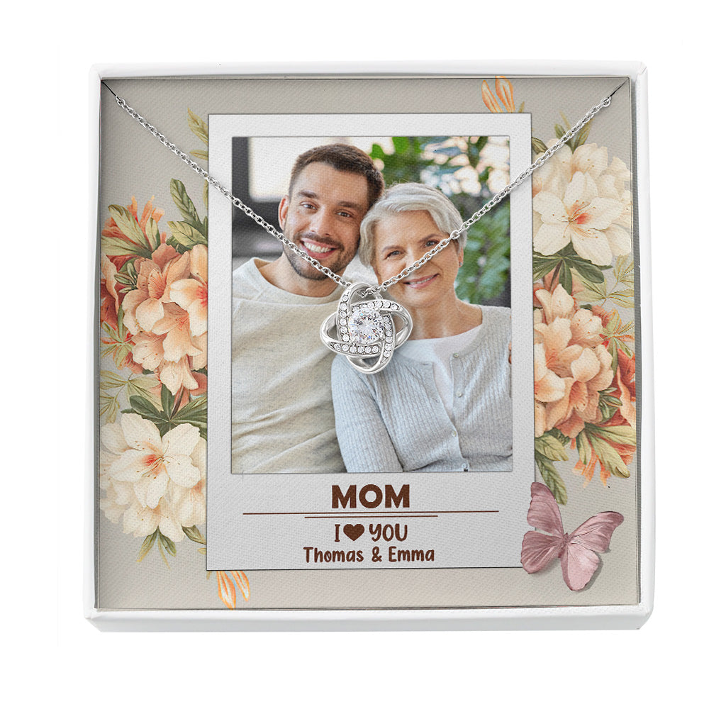 Oma, ich liebe dich – Geschenk für Oma, Mama, Tante, Schwester, Ehefrau, Freundin – Personalisierte Halskette