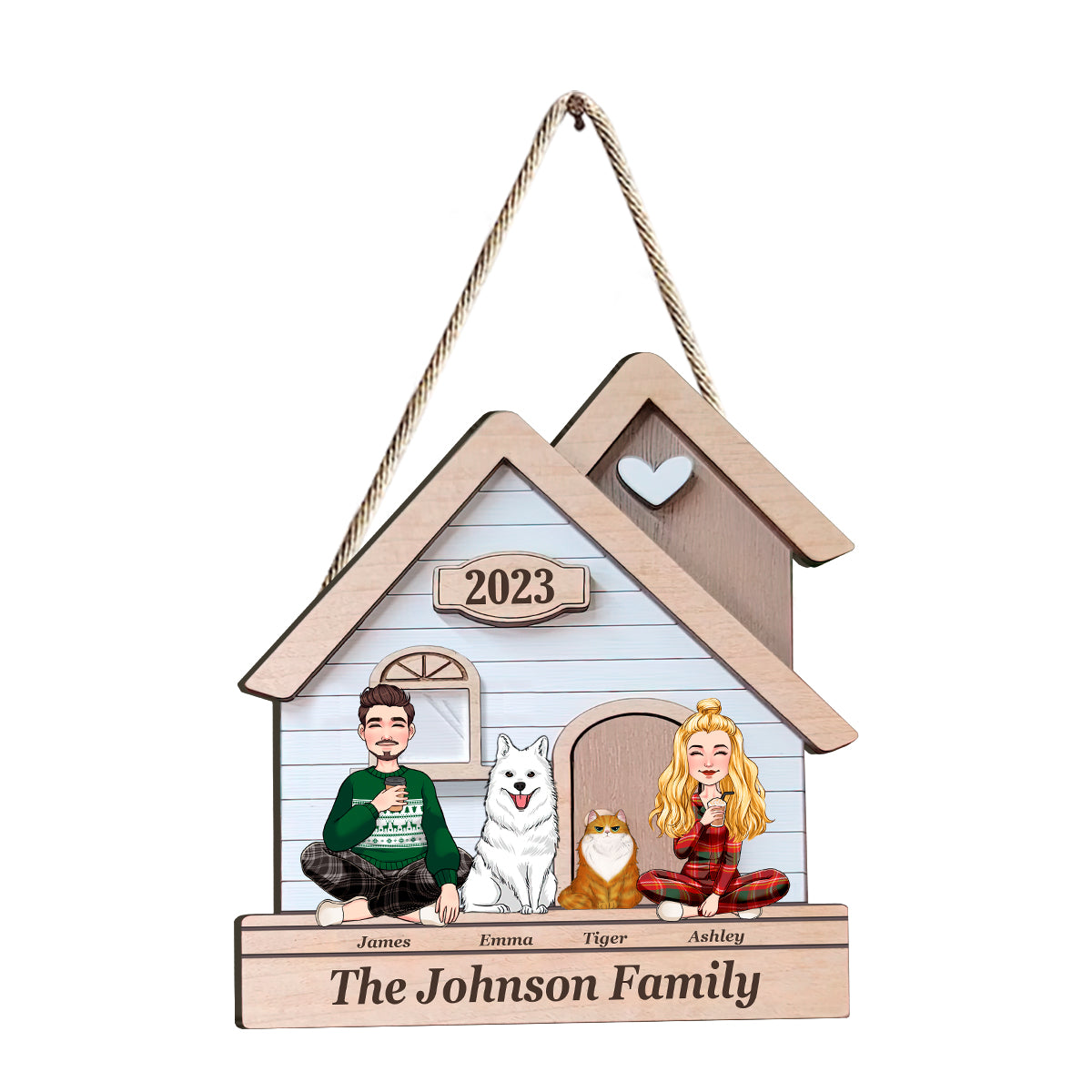 Das sind wir – personalisiertes Holzschild für Ehemann und Ehefrau