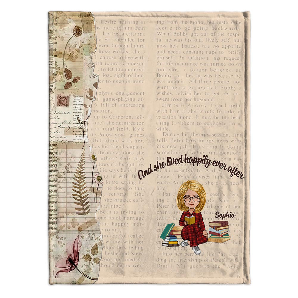 This Is My Reading Blanket - Book gift for mom, daughter, girlfriend, wife - Personalized Blanket