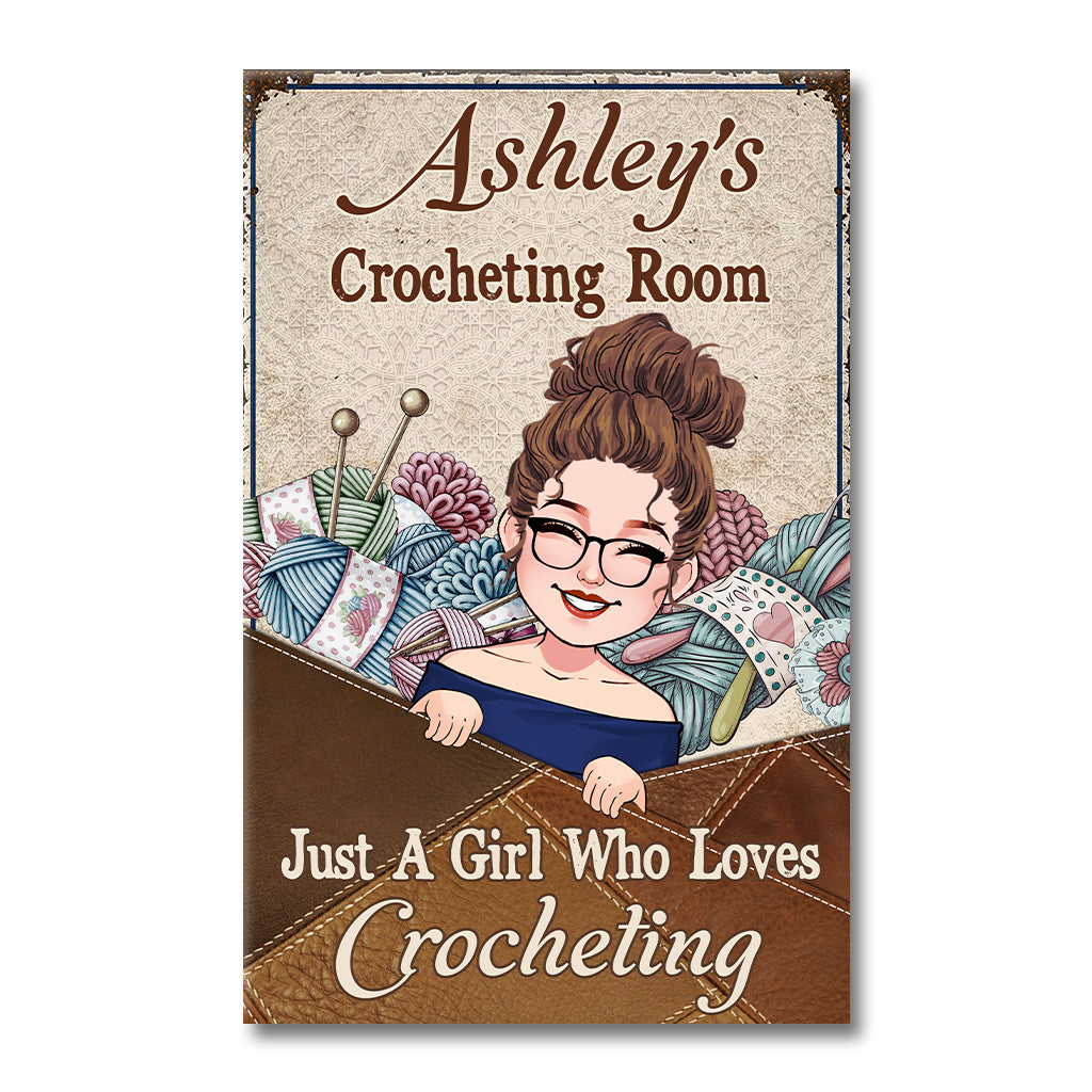 My Knitting Room - Personalized Knitting Canvas And Poster