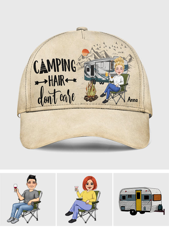 Campingfrisur egal – Personalisierte klassische Campingmütze