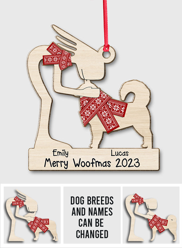 Fröhliche Hundeweihnachten – Geschenk für Hundeliebhaber – Personalisierter Weihnachtsschmuck