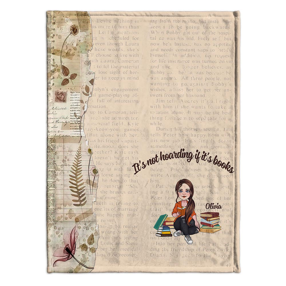 This Is My Reading Blanket - Book gift for mom, daughter, girlfriend, wife - Personalized Blanket