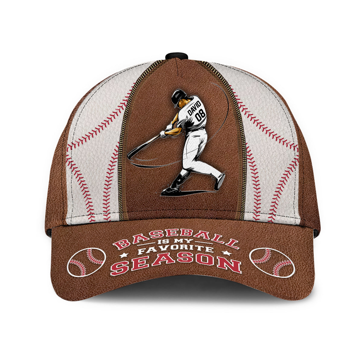 Baseball Is My Favorite Season - Personalized Baseball Classic Cap