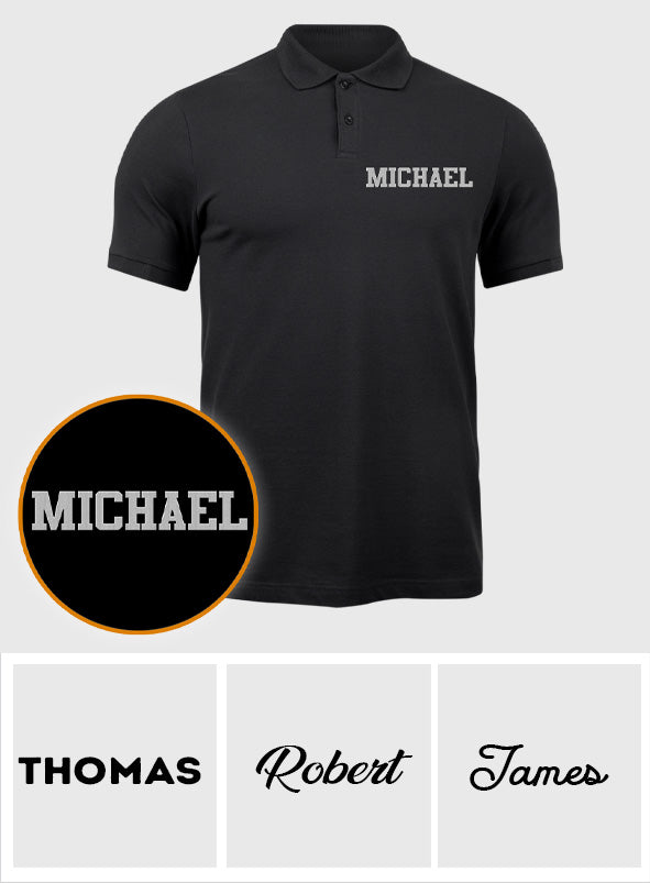 Poloshirt mit individueller Namensstickerei für Ihren Enkel – personalisiertes Shirt
