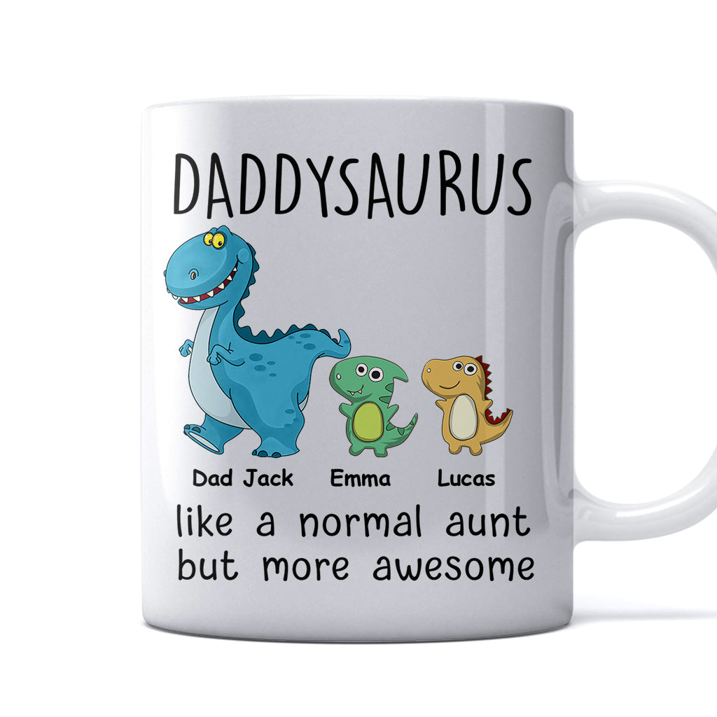 Wie eine normale, nur viel cooler – Geschenk für Mama, Oma, Opa, Papa, Tante, Onkel – Personalisierte Tasse