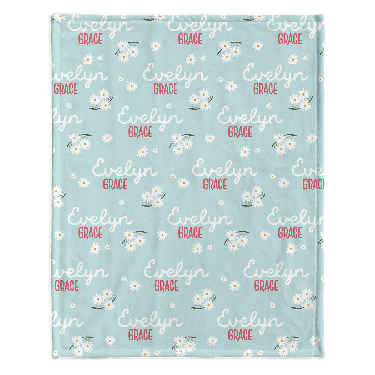 Daisy – Personalisierte Babydecke mit individuellem Namen
