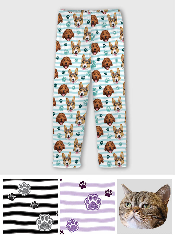 Hundemama-Vibes – Personalisierter Hunde-Pyjama mit Knopfleiste